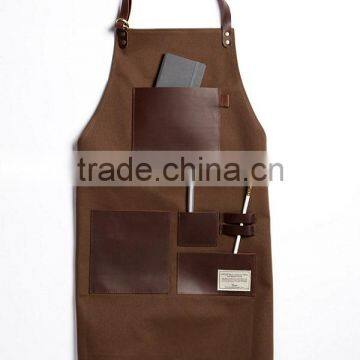 Custom High Quality Leather Work Apron Canvas for Men Quality Choice