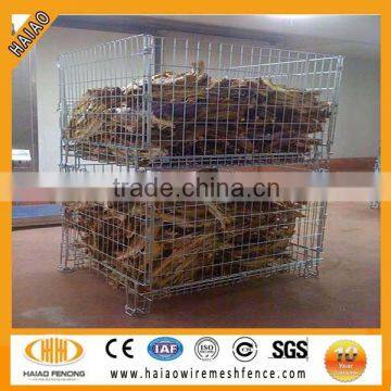 Alibaba China supplier mesh cage metal bin storage container