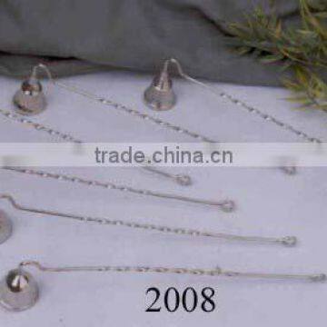 Brass Nickel Plated Candle Snuffers Set of 6 Pcs.