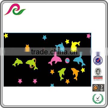 Fluorescent glow in the dark stickers labels custom for kids room