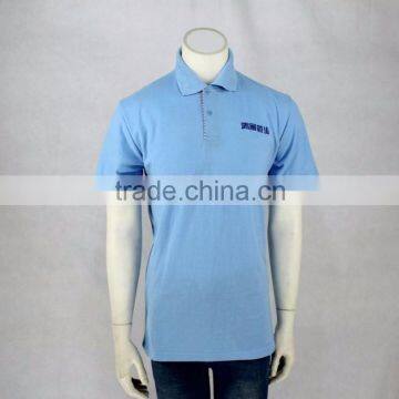 Custom plain basic soft fabric sample for free men polo shirt