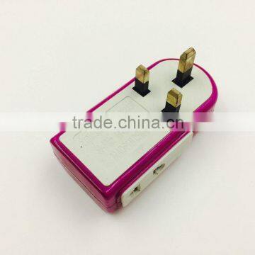 Smiling Face Design UK EU Standard Wireless Power Plug Electrical Switch and Socket European Power Board