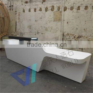 High standard solid surface modern hotel reception desk design