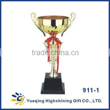 Blank Black Plastic Base Competition Golden Gold Awards Sports Football World Cup Trophy photo-2