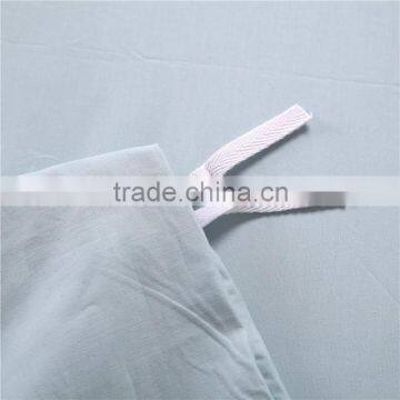 100% Cotton Solid Embroidery Bedding Set Light Blue photo-5