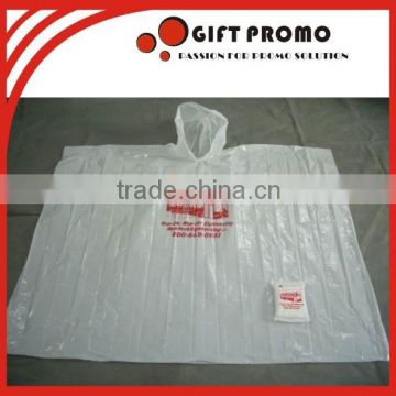 Emergency Disposable Rain Poncho With Ball Case