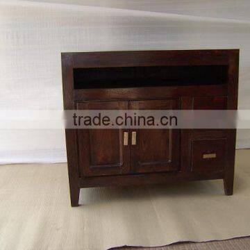 wooden tv unit