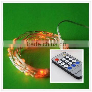 warm white string led christmas lights with remote