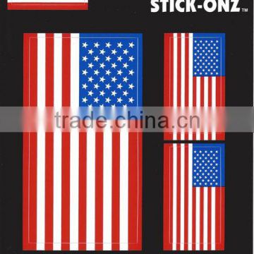 American Flag Auto Decal 3 Piece Set