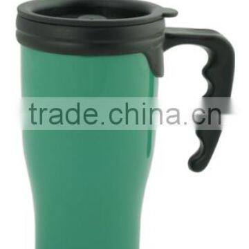 16oz plastic double wall travel mug