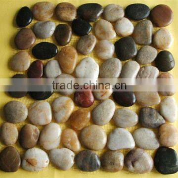 Pebble Tile,Stacked Pebble Tile,Decorative Tile, Pebble Meshed Tile