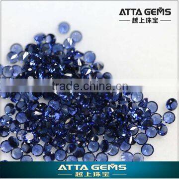 fancy cut small dot 2.5mm #34synthetic blue sapphire-synthetic blue corundum