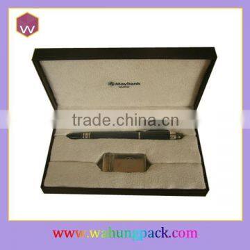 Antique Paper Studying Pen Packing Box Flat Pack Pen Gift Box Manufacturer In China