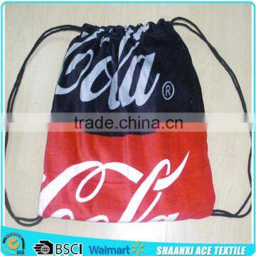 2015 soft cotton velour cloth brand promotional beach towel and bag set                        
                                                Quality Choice