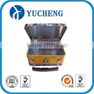 Custom Metal Rectangle Lunch Tin Box With Handle photo-4