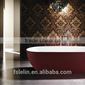 UL & DQS certificate indoor whirlpool bathtub solidsurface bathtub freestanding bathtub LOE016