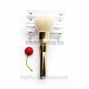 2016 New Arrival Synthetic Hair Gold Metal Feeling Powder Brush Blush Brush