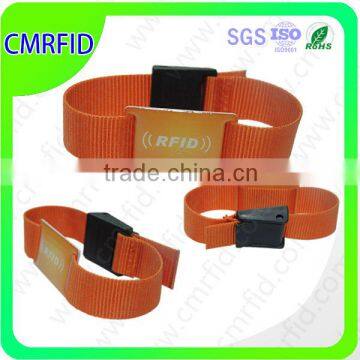 New style personal nfc custom woven nylon wristband for events