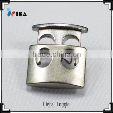 zinc alloy elastic toggle button for clothes