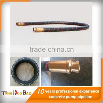 high pressure 4 inch flexible concrete pump end hose