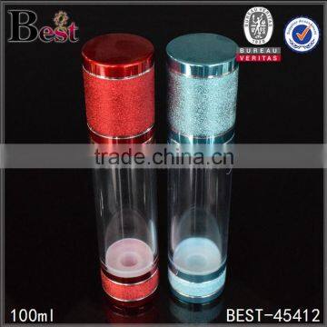 30ml 50ml 100ml red blue cosmetic airless pump bottle