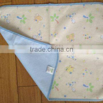 bamboo fiber and flannel ruine pad for baby