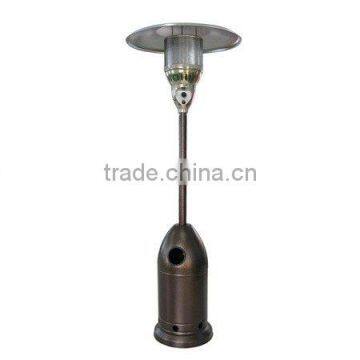 Stand-up bullet heater golden hammered