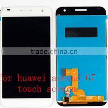 Voor Van Huawei Ascend G7 Wit Volledige Lcd-scherm Panel Monitor + Touchscreen Digitizer Glas Sensor Assembly 100% Test