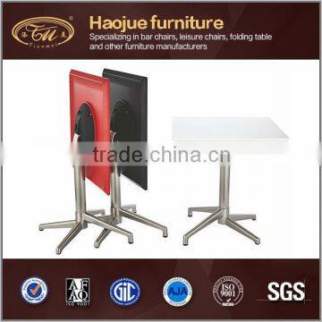 C72 Haojue furniture ABS Plastic Folding Dining Table square folding table