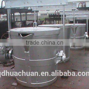 Steel Molten Iron Ladle 1000kg capacity