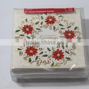 Handmade greeting card, 3D card with flower,season's greeting card