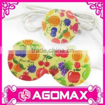 Small MOQ business gift printed pvc earphone cord wrapper