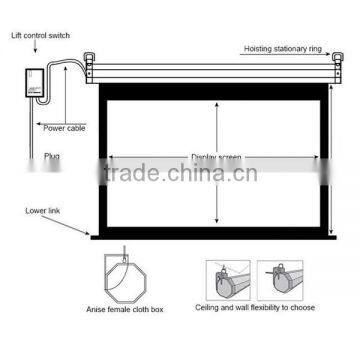 Office use Education use Motorized Projection Screen with Romote Control