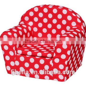 Red Red Polka Dot Design Removable & Washable Baby Single Foam Sofa Couch Chair