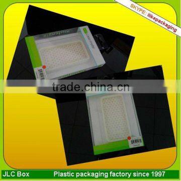 silk printing plastic pvc box with blister tray for iphone case