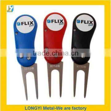 cheap custom logo golf divot tool with switchable logo