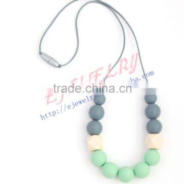 2 style green&gray round teething beads necklace baltic amber baby teething necklace wholesale2016 Most Popular TN036