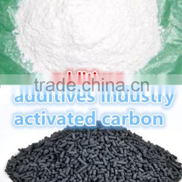 Activated carbon as decolorant additives