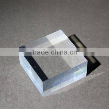 High transparent perspex cube