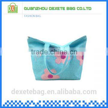 Best Quality Blue Jute Beautiful Promotional Beach Bag photo-4