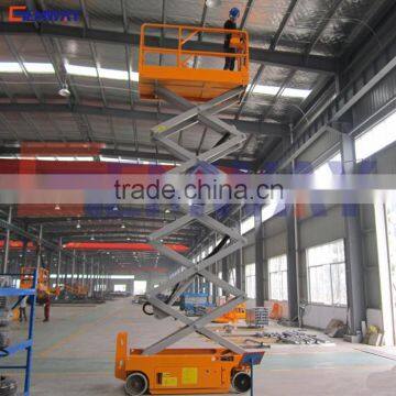 Hydraulic electric self propelled scissor lift platform for painting