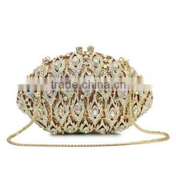 AB Color Crystal Clutch Evening Bag Rhinestone Handmade Bag Fancy Ladies Purse (88138A-AB) photo-2