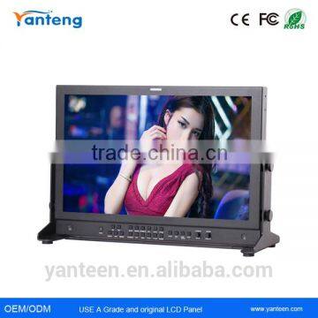 10bit IPS panel 24inch broadcast hd sdi monitor with RS-232 remote control