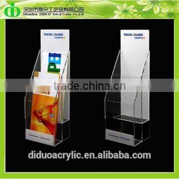 DDE-B0201 Trade Assurance Chinese Factory Wholesale Clear Acrylic Brochure Holder