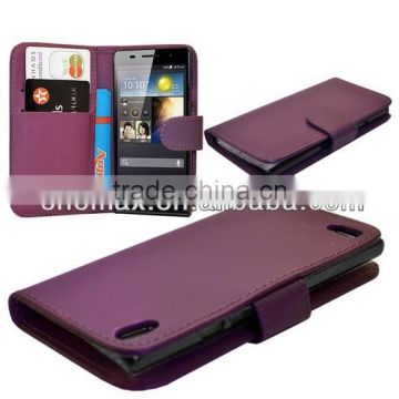 Leather flip phone case cover for HTC Desire 616 with Credit Card Slots 2014 suppy from china factory