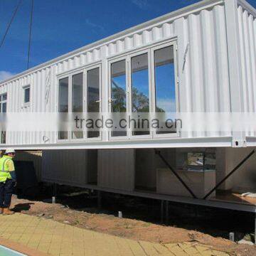 slid window steel prefab shipping container house