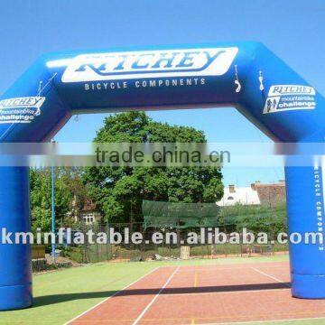 blue advertising inflatable arch