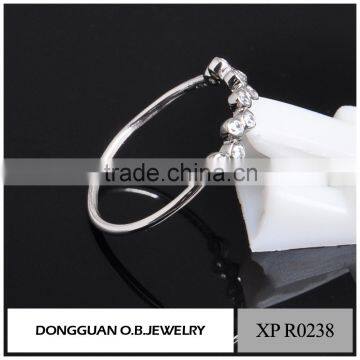 OEM and ODM Ladies Finger Fancy White Gold Latest Design Diamond Ring photo-5