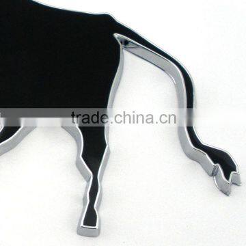 Plastic Chrome Cow Stickers Car Emblems Logo Custom photo-4