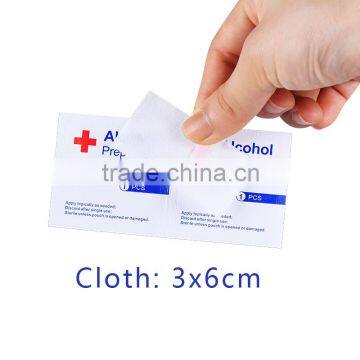 3*3 3*6 6*6cm cheapest custom logo alcohol prep pads paper with MSDS